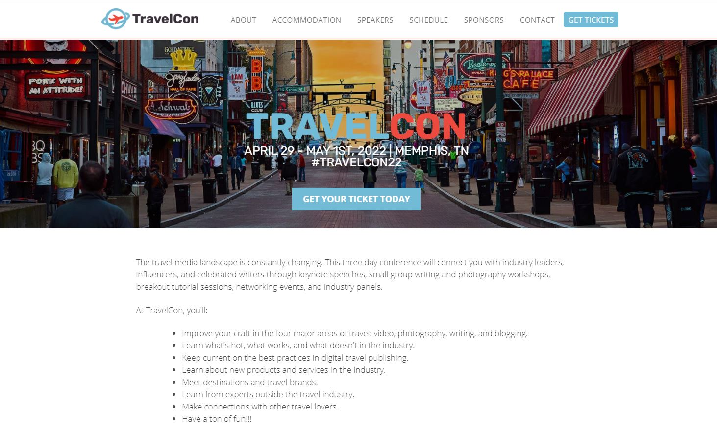 TravelCon marketing conference 2022