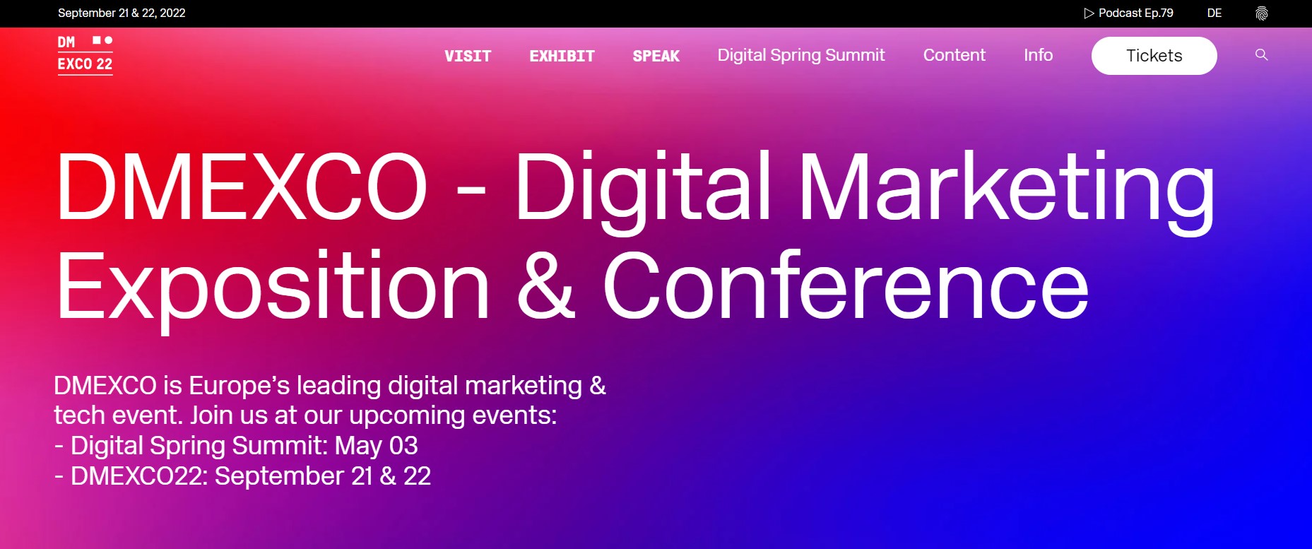 Digital Marketing Exposition and Conference (DMEXCO22)