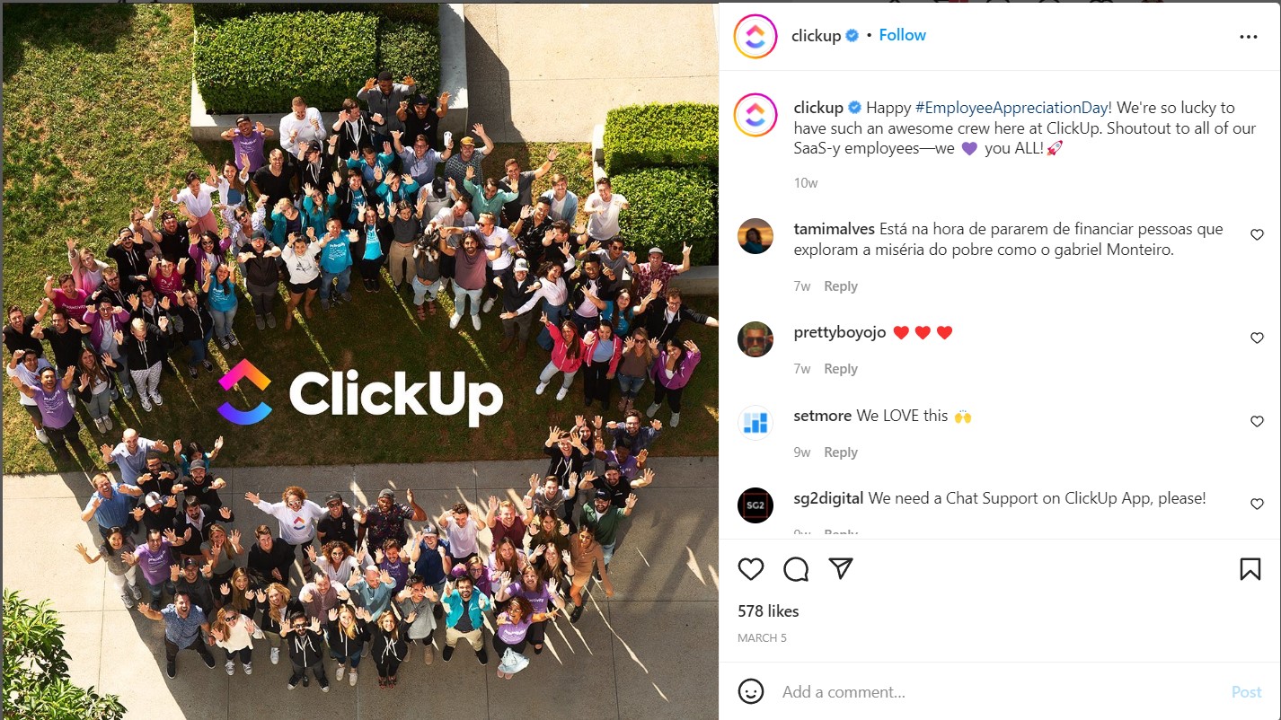 ClickUp content marketing strategy